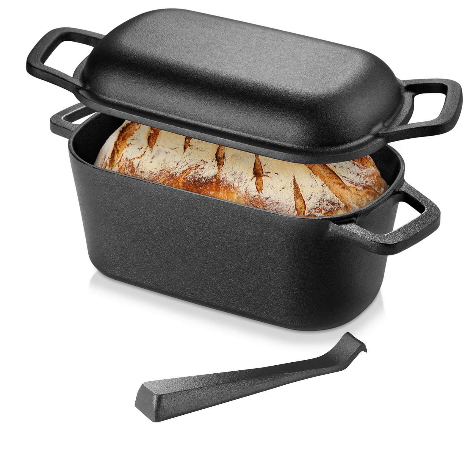 Crepe Maker Griddle - Panela Holandesa de Ferro Fundido Oval