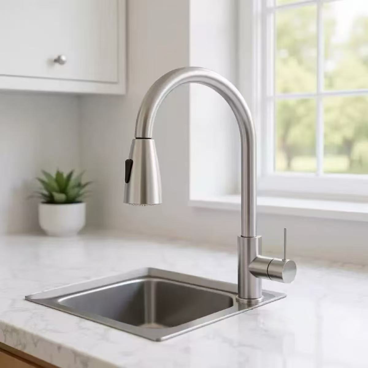 Commercial Kitchen Mixer Tap - Torneira de Cozinha Monocomando com Bico