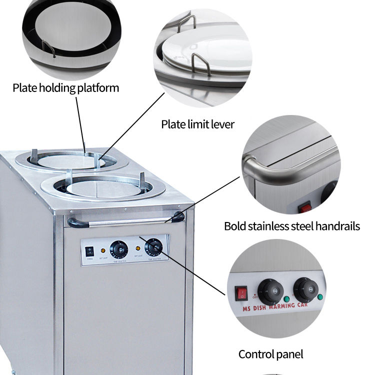 Commercial Kitchen Outlets - Carrinho Aquecedor de Pratos Elétrico Comercial