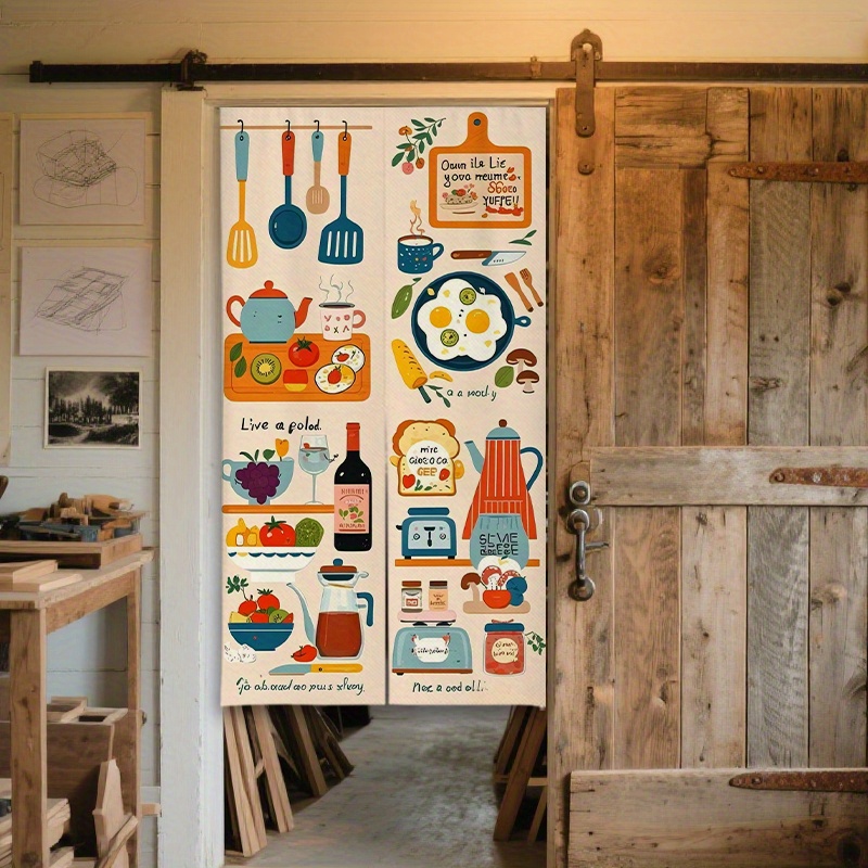 Commercial Kitchen Canopy - Cortina de Porta com Tema de