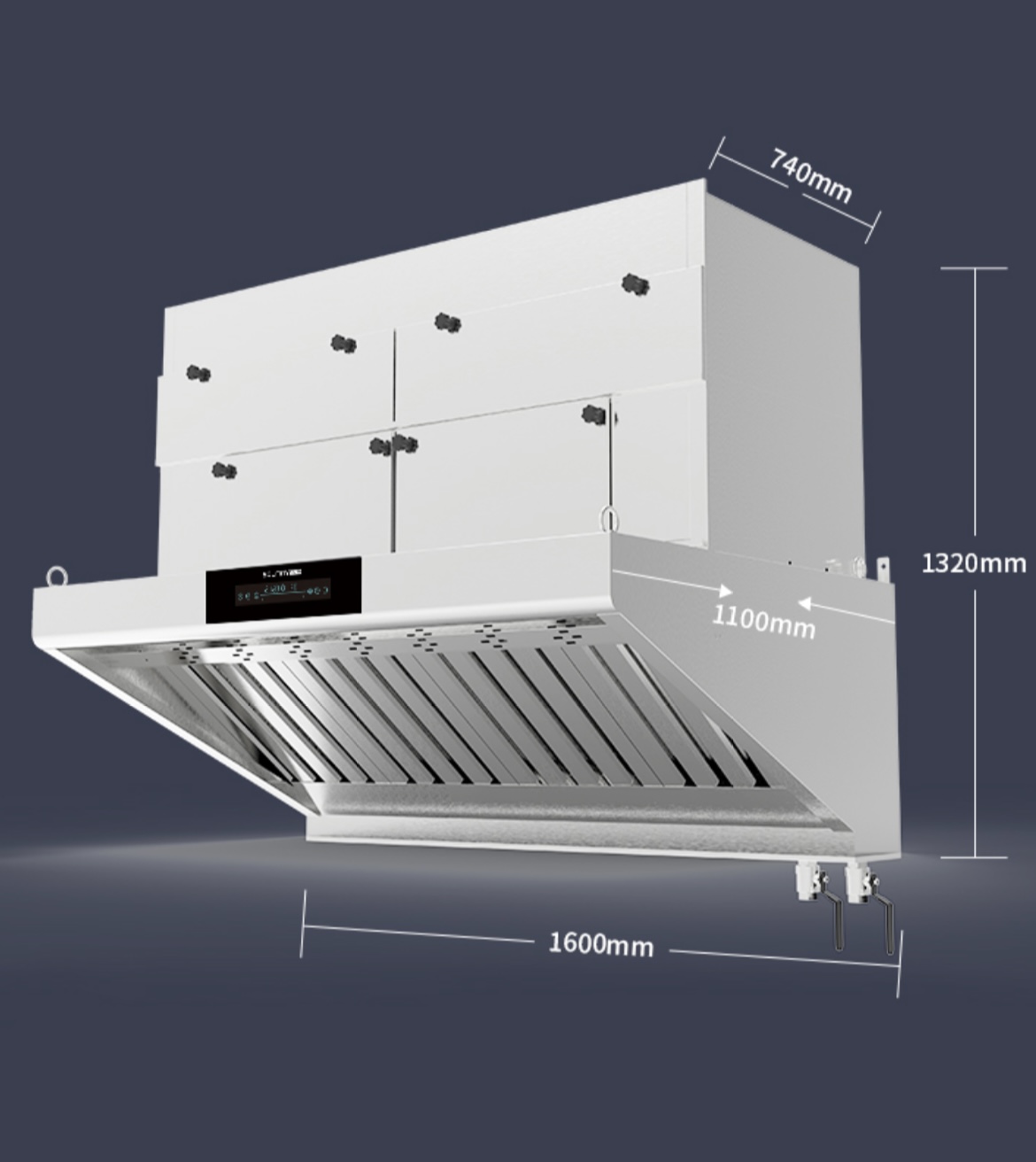 Commercial Kitchen Exhaust Hood - Coifa de Cozinha Comercial Sem Duto