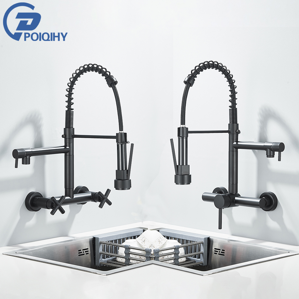 Commercial Kitchen Mixer Tap - Torneira de cozinha preta com rotação