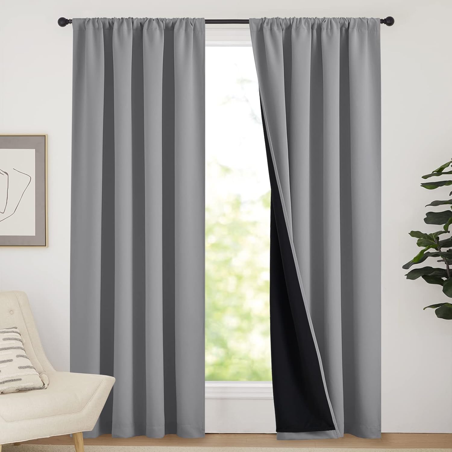 1 peça Cortina 100% Blackout c - Commercial Kitchen Canopy avaliação e preço