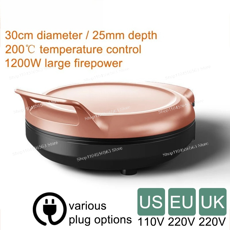 110V/220V Electric Pancake Mak - Crepe Maker Griddle avaliação e preço