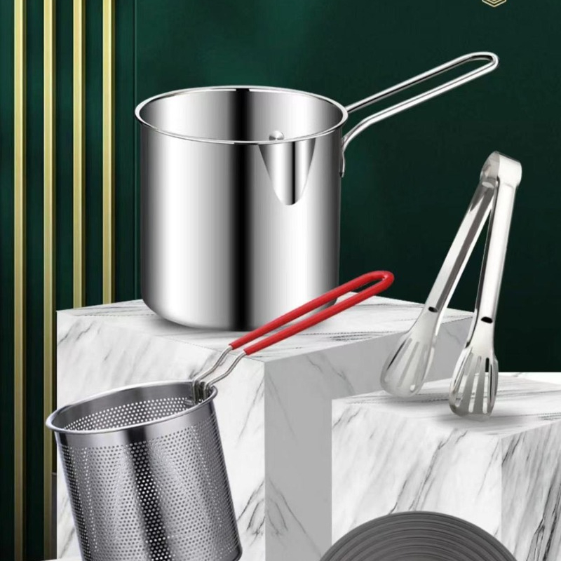 Fritadeira de aço inoxidável 3 - Commercial Kitchen Pans avaliação e preço