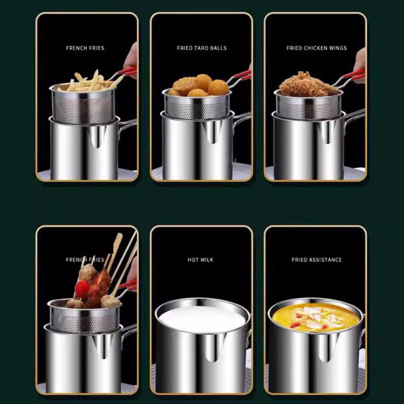 Fritadeira de aço inoxidável 3 - Commercial Kitchen Pans avaliação e preço