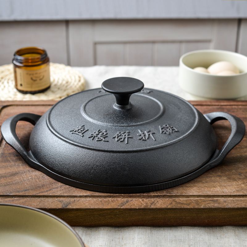 Chapa de ferro fundido autênti - Crepe Maker Griddle avaliação e preço