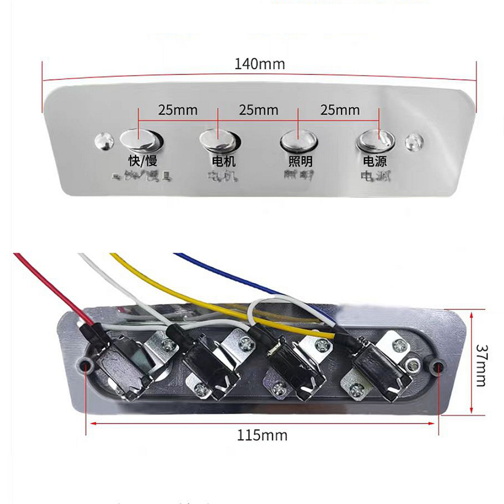 1pc interruptor de botão de pr - Commercial Kitchen Exhaust Hood avaliação e preço