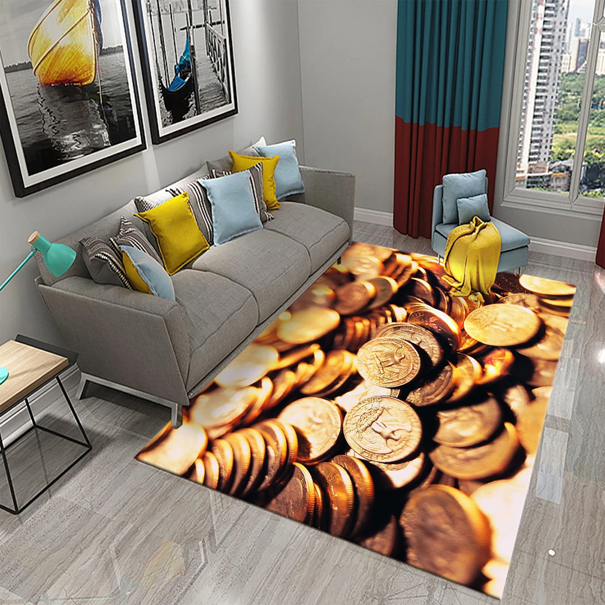Dólar dinheiro padrão tapete c - Commercial Kitchen Non Slip Flooring avaliação e preço