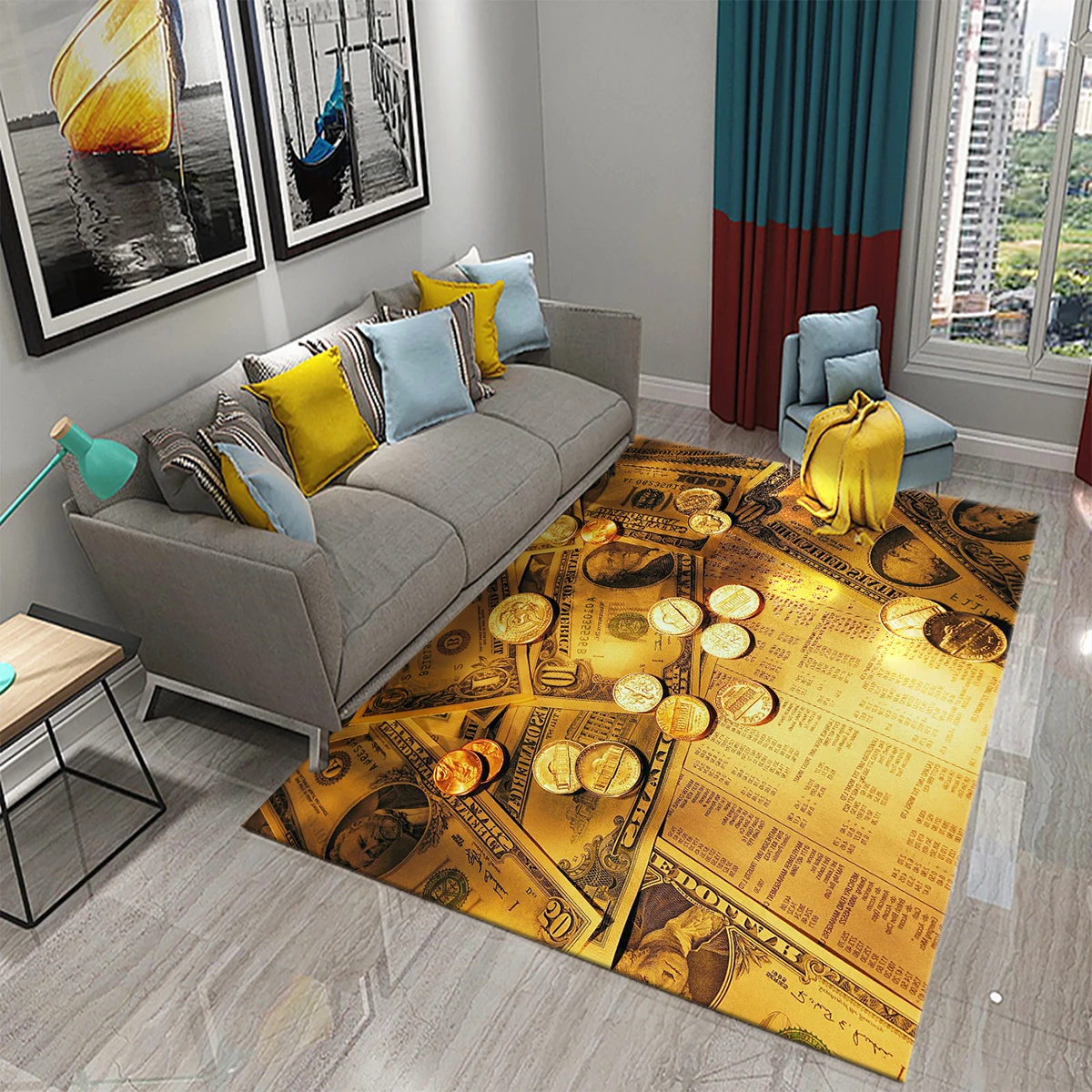 Dólar dinheiro padrão tapete c - Commercial Kitchen Non Slip Flooring avaliação e preço