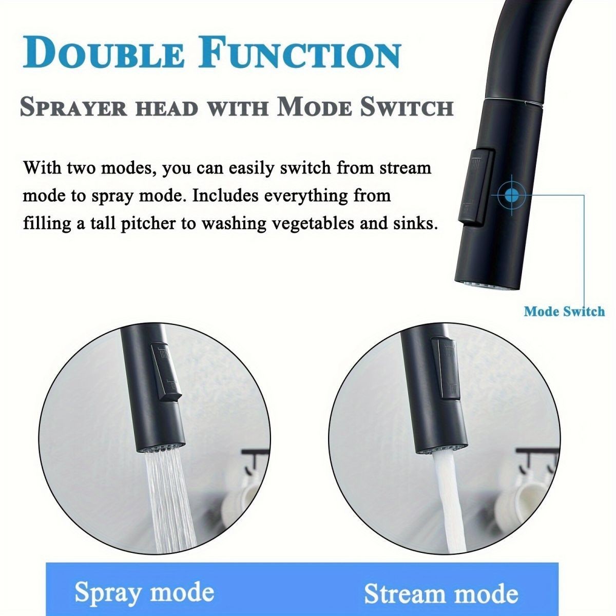 Torneira de Cozinha Preta com  - Commercial Kitchen Mixer Tap avaliação e preço