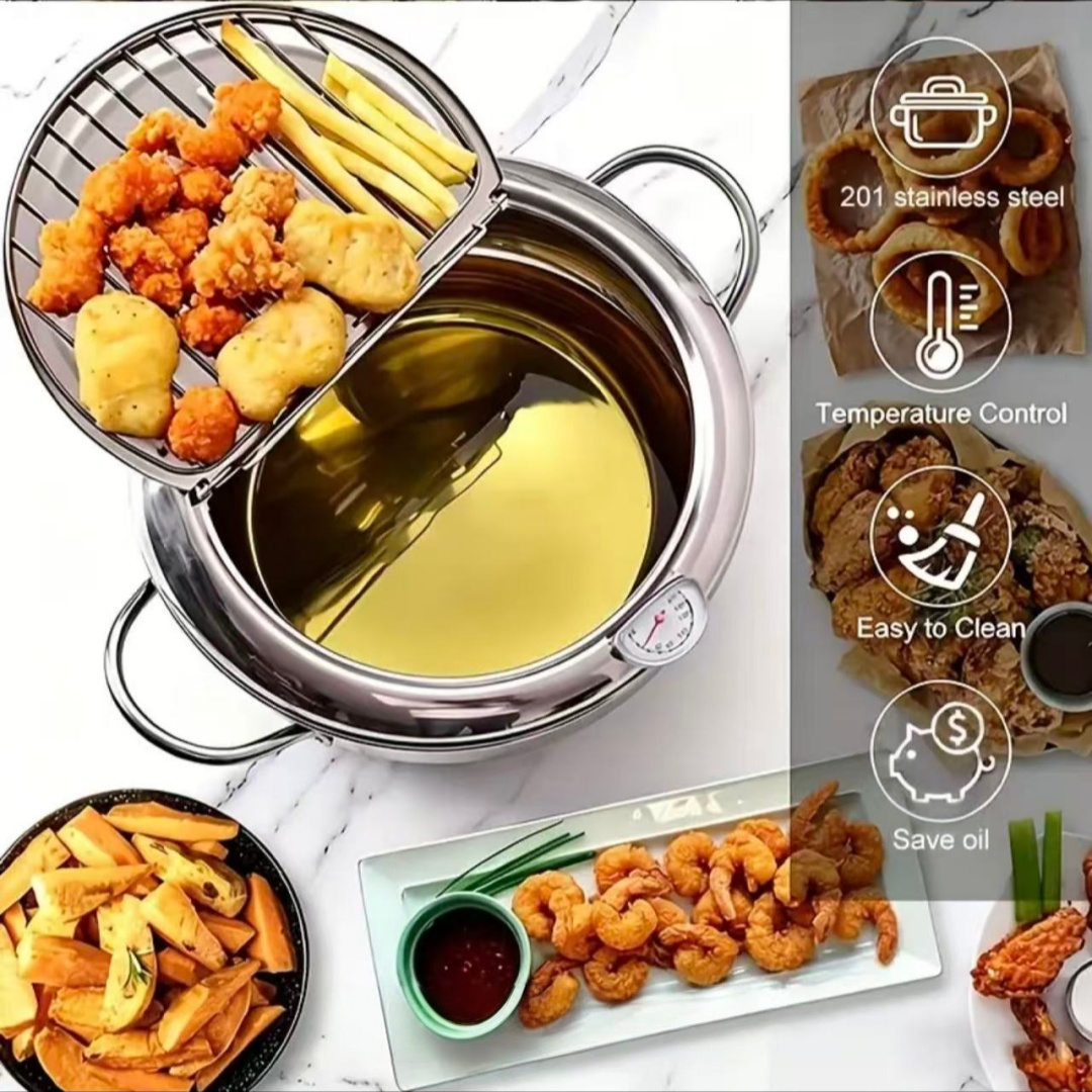 Panela de Aço Inoxidável com T - Commercial Kitchen Pans avaliação e preço