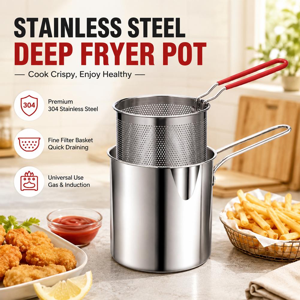 Panela de Fritura em Aço Inoxi - Commercial Kitchen Pans avaliação e preço
