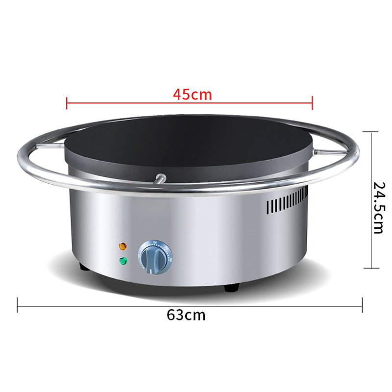 Chapa Elétrica Rotativa Manual - Crepe Maker Griddle avaliação e preço