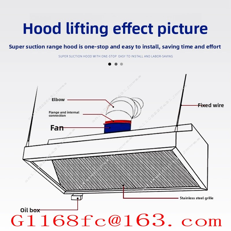 Coifa de Aço Inoxidável para C - Commercial Kitchen Exhaust Hood avaliação e preço